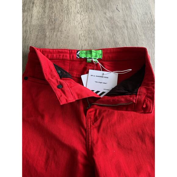 Sandrine Rose Hi Skinny Jeans in Red - 25 - Picture 6 of 10